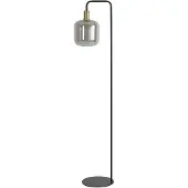 Light & Living - lampadaire - Lekar - noir - verre métal - lampe en verre coloré - E27 - 1861884