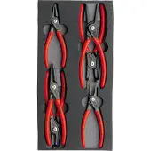 Knipex 00 20 01 V02 - Jeu de pinces sur plateaux en mousse