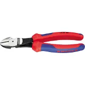 Knipex Diagonal Cutting Nippers Atramentized 160 Mm Rouge,Bleu