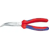 Knipex Pince à bec long demi-rond 200 mm à mâchoire chromée courbée