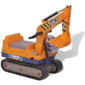 vidaXL Excavateur à enfourcher Plastique Jaune
