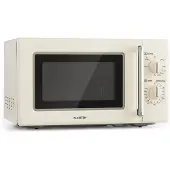 Klarstein Caroline micro-ondes gril | 20 litres | 700 W micro-ondes / 1000 W gril | plateau tournant Ø 25,5cm | QuickSelect | design rétro