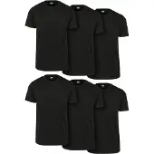 Urban Classics T-Shirt Manches courtes de - Lot de 6 T-shirts Basiques - S - 5XL - pour Homme - noir - Taille XXL