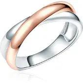 Rafaela Donata Bague or rose / argent