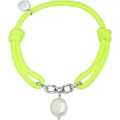 Glanzstücke Bracelet citron vert / argent / blanc perle