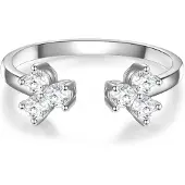 Glanzstücke Bague argent / transparent