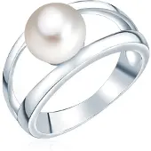 Valero Pearls Bague argent / blanc