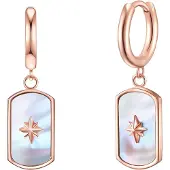 Valero Pearls Boucles d'oreilles or rose / blanc perle