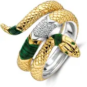 Ti sento Bague plaquée or 12203EM