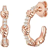 Glanzstücke Boucles d'oreilles or rose / transparent