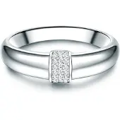 Trilani Bague argent / transparent