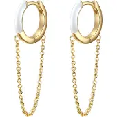 Glanzstücke Boucles d'oreilles or / blanc