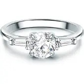 Trilani Bague argent / transparent