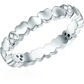 Rafaela Donata Bague argent / transparent