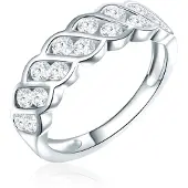 Rafaela Donata Bague argent / transparent