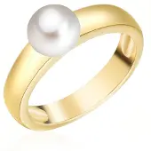 Valero Pearls Bague or / blanc perle
