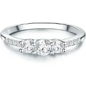 Trilani Bague argent / transparent