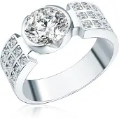 Rafaela Donata Bague argent / transparent