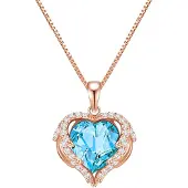 Rafaela Donata Chaîne aqua / or rose