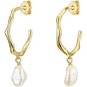 Glanzstücke Boucles d'oreilles or / blanc perle