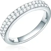 Rafaela Donata Bague argent / blanc