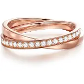 Glanzstücke Bague or rose