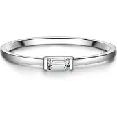 Glanzstücke Bague argent / transparent