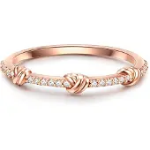 Glanzstücke Bague or rose / transparent