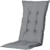 Madison Coussin pour chaise à haut dossier Basic 123x50 cm Gris