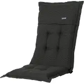 Madison Coussin de Chaise Extérieure Madison Rib Noir (Dossier Haut)