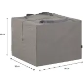 Madison Housse de Coussin de Jardin Madison Grey 80x80x60 cm