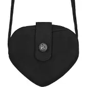 Haus Huberts Sac à main Dirndl Hart Faux Cuir Noir