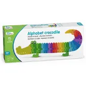 New Classic Toys Bois Alphabet Puzzle Crocodile - Jouets éducatifs pour enfants