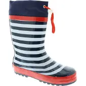 Playshoes Bottes en caoutchouc 'Maritim' bleu foncé / rouge / blanc