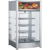 CombiSteel Vitrine chauffante d'une capacité de 97 litres - rotative, Ø 355 mm, 30/90 °C, éclairage LED