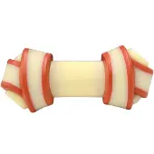 Nylabone N-Oeligud En Cuir Brut Pour Chien Os -Agrave M-Acirccher Pour Extreme Mastiqueurs, B-Oeliguf, Medium -