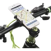 GUB G86 Support de téléphone pour vélo - Réglable - Universel - Aluminium - Noir