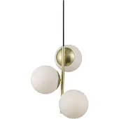 Nordlux Lampe à suspendre Lilly laiton, blanc opalin