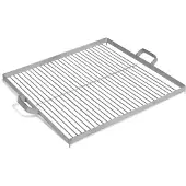 Cookking Grille de cuisson carrée pour brasero en acier-Acier naturel--50x50 cm--Acier naturel