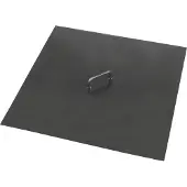 Cookking Couvercle Pour Foyer De Jardin, 71,5x71,5cm, Acier Naturel, Cookking, 111308