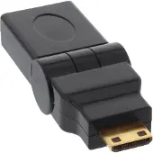 InLine adaptateur HDMI, HDMI A prise femelle sur Mini HDMI C prise, flexible, 4K2K