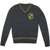 Cinereplicas Harry Potter - Hufflepuff - Grey Knitted Sweater - Medium