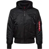 Alpha industries Veste d’hiver 'MA-1 ZH' rouge / noir / blanc