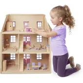 Melissa & Doug - 14570 - Poupée Et Mini Poupée - Maison De Poupée En Bois À Plusieurs Étages
