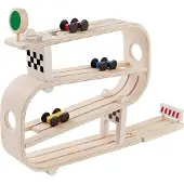 Plantoys Circuit en bois - - Bolides descente - Mixte - 18 mois - Rouge et Bois