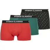 Urban Classics Boxers bleu marine / vert / rouge