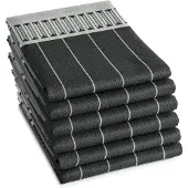 DDDDD Torchon DDDDD Jules Anthracite (Lot de 6)