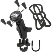 Ram Mounts Rail U-bolt Mount Universal X-grip Phone Support Noir