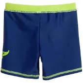 Playshoes Shorts de bain 'Krokodil' bleu roi / vert fluo / orange pastel
