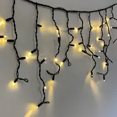 LumenXL Guirlande stalactite | 18 mètres avec 684 lampes - Blanc chaud | Caoutchouc